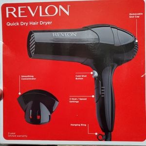 Revlon quick dry hair dryer 1875 watts brand New never used